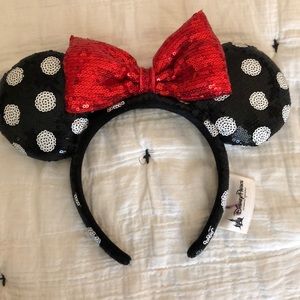 Disney Parks Polka Dot Minnie Ears